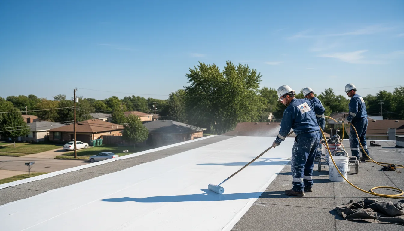 Commercial roof coating in Northwood, IA near me